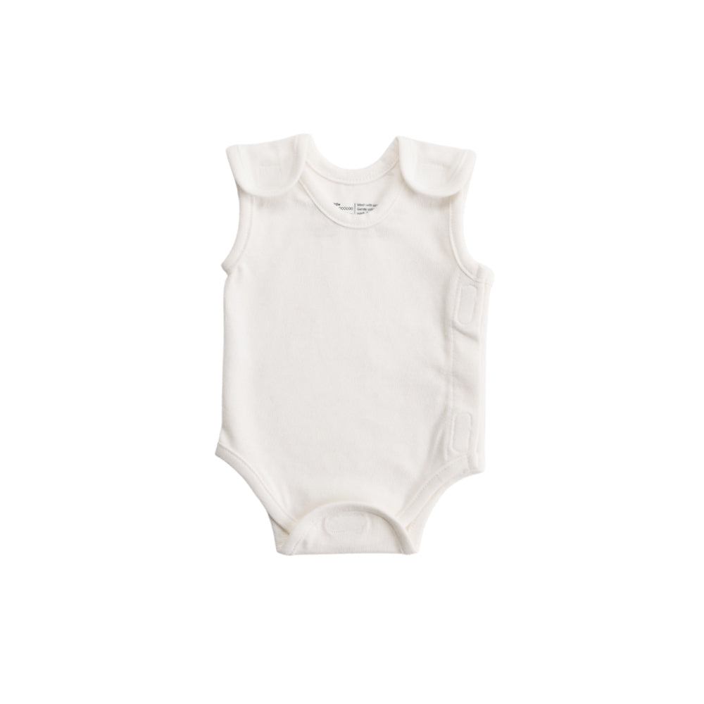 Cream Singletsuit on a white background