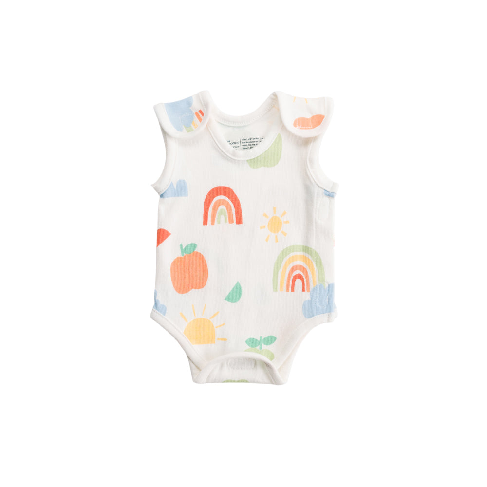 Rainbow Print Singletsuit on a white background