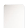 Ivory silk fitted sheet on a white background