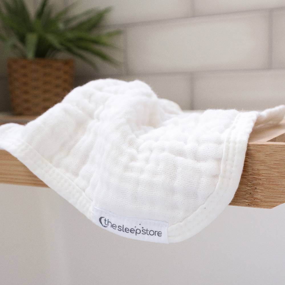 Muslin Face Cloth 4pk - White