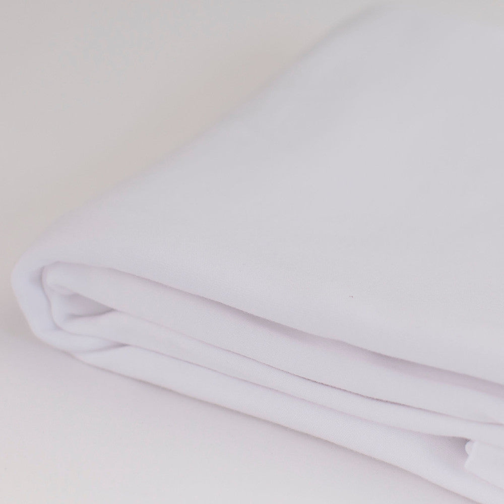 White Pillow protector on a white background