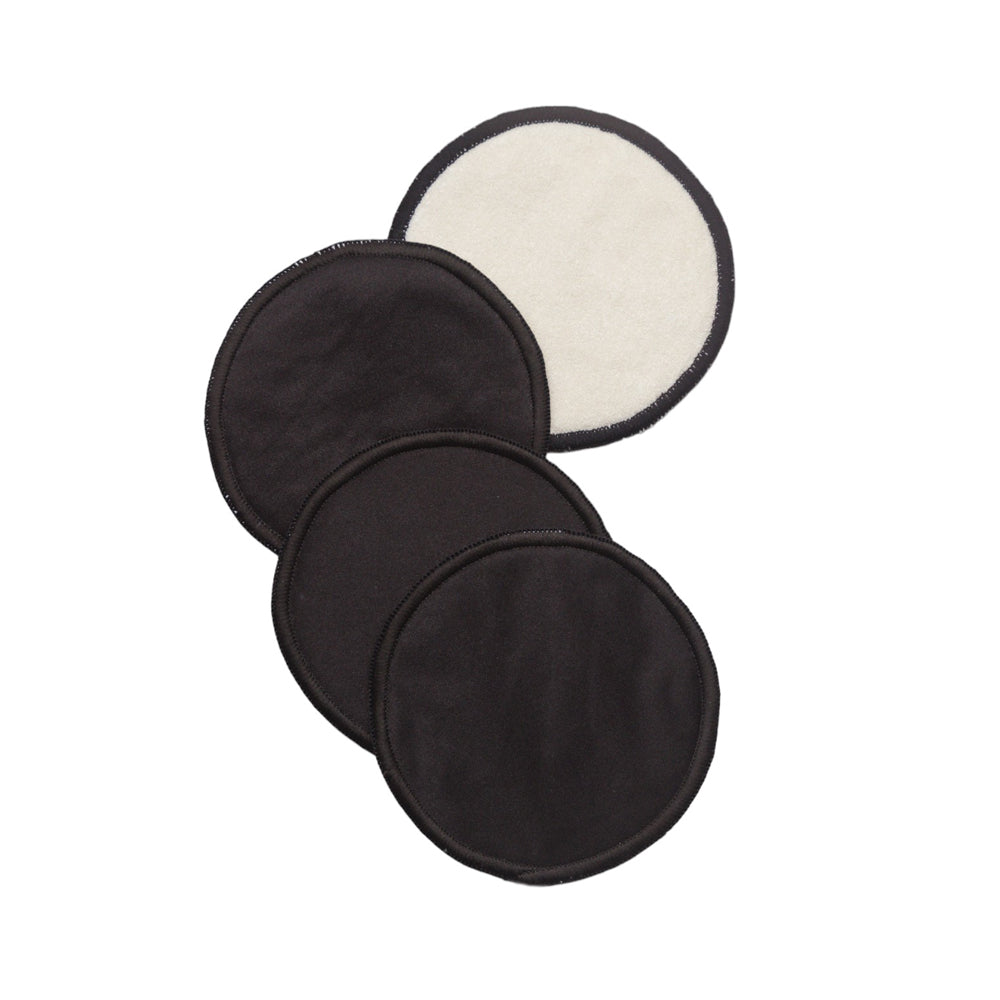 Bamboo Reusable Breast Pads - 2 pairs - Black