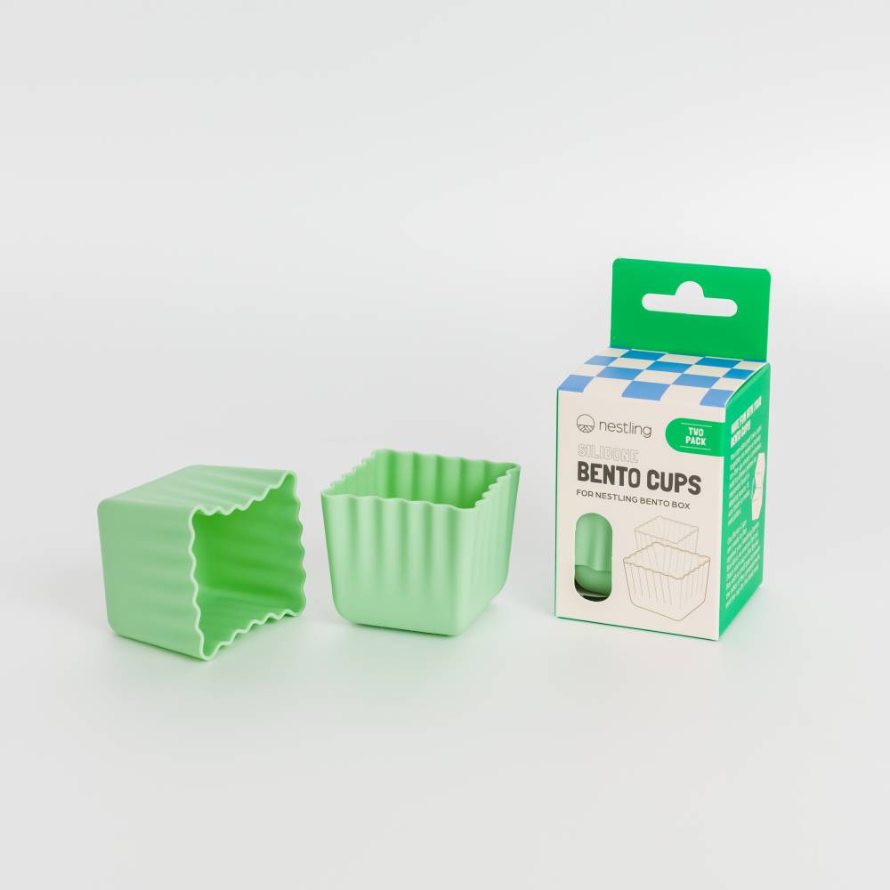 Silicone Bento Cups 2pk - Sage
