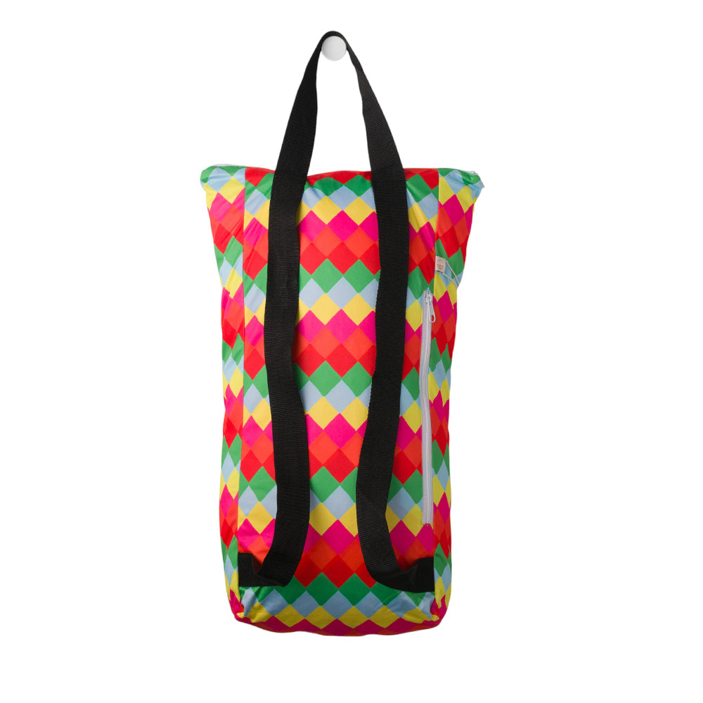 Large Swim Wet Bag - Neon Diamonds