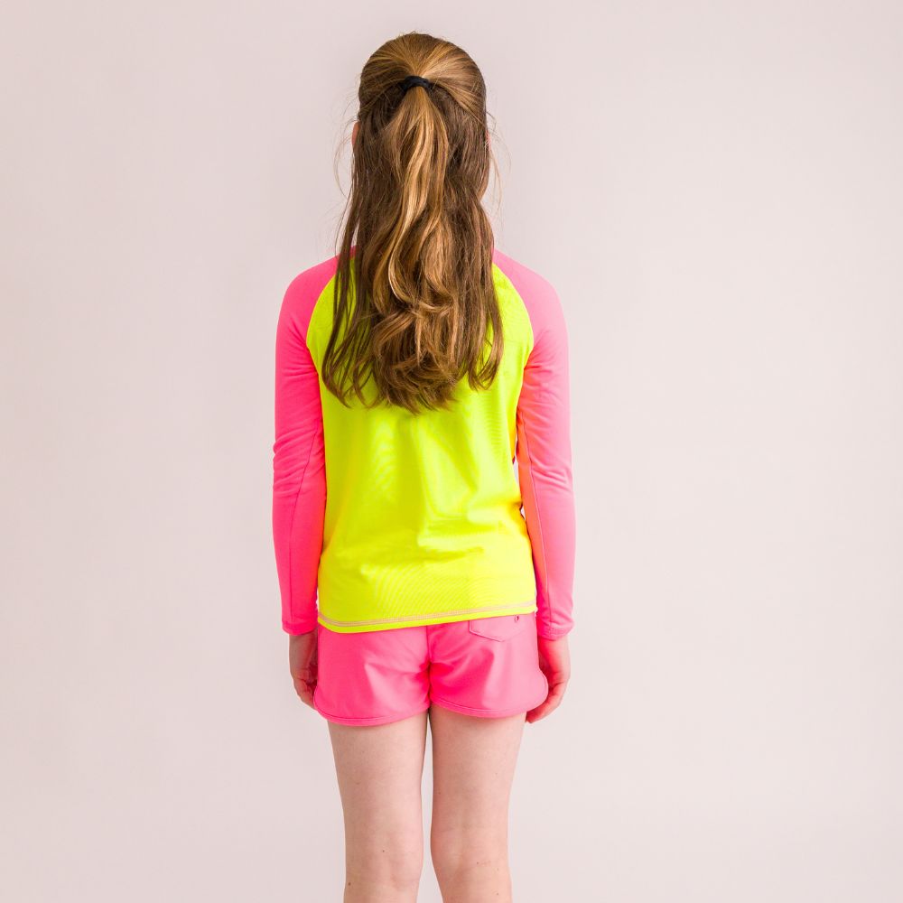 AquaLuxe Zip Rashie - Spliced Ripple