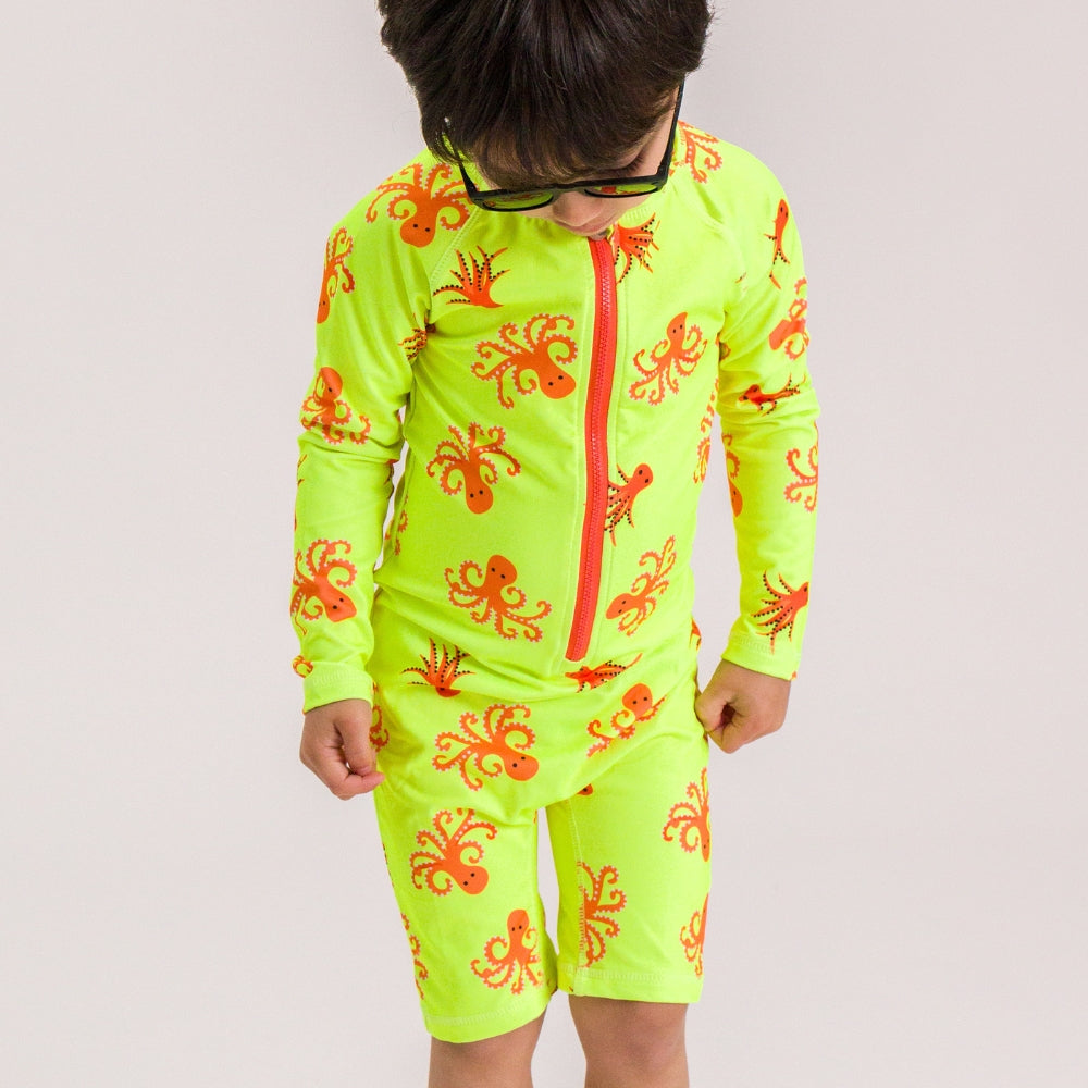AquaLuxe Shortie Swimsuit - Octopus