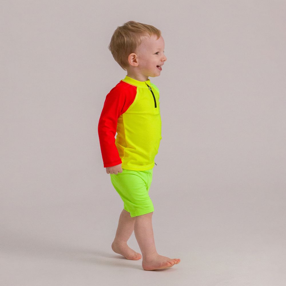 AquaLuxe Swim Shorts - Neon Green