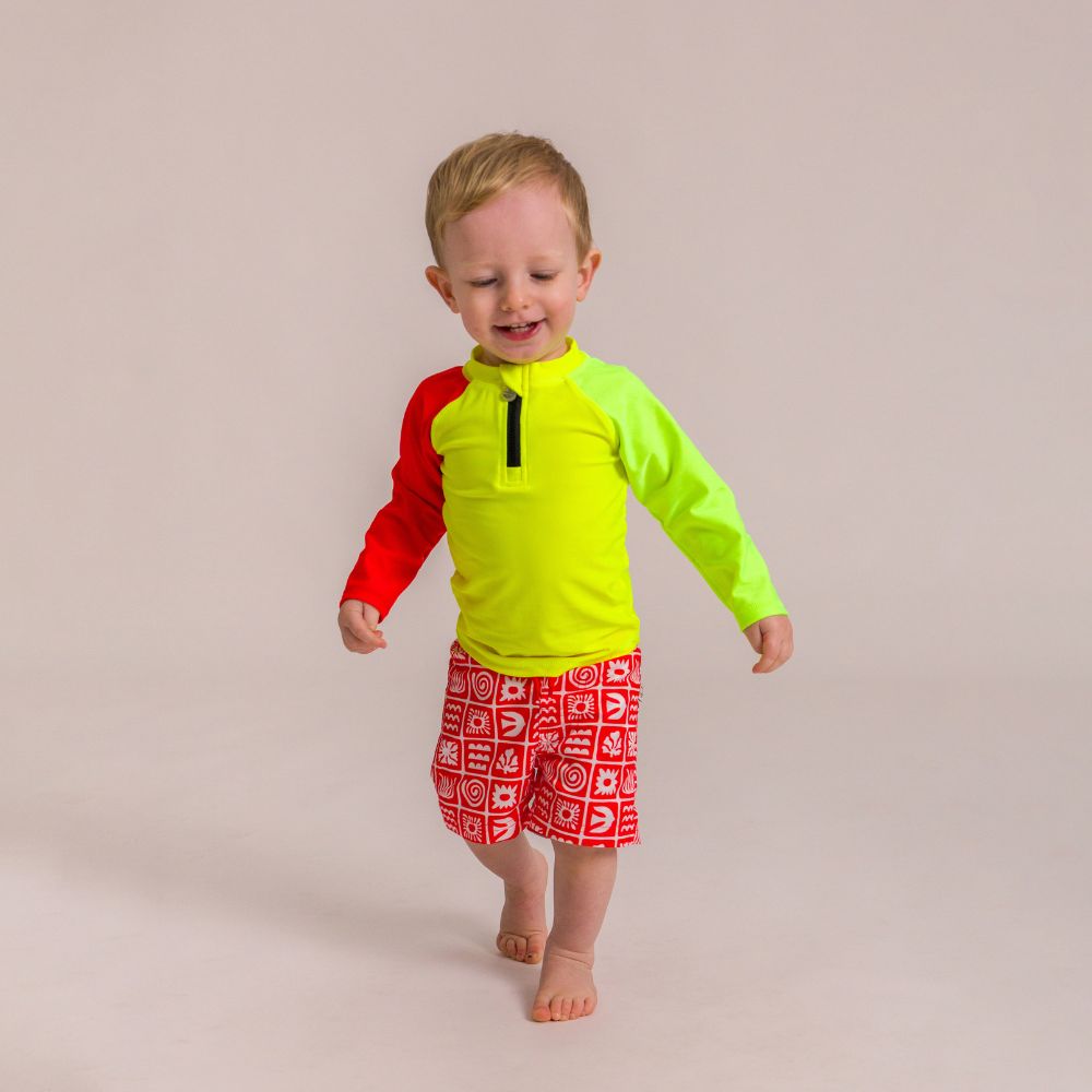 Boardshorts - Red Retro Surf