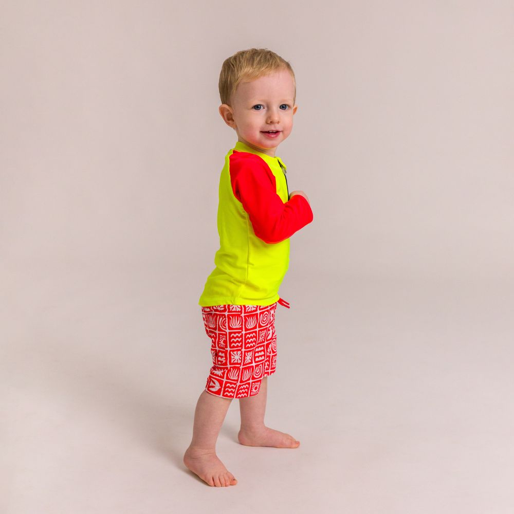 Boardshorts - Red Retro Surf
