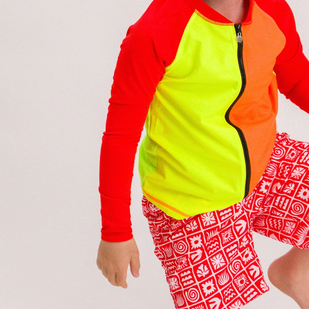 Boardshorts - Red Retro Surf