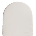 white fitted sheet on a mattress on a white background