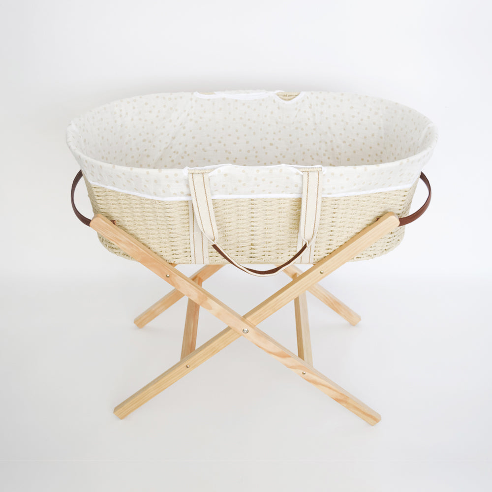 Moses Basket Folding Stand - Natural