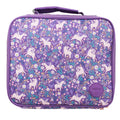 Unicorn print Insulated Lunch Bag on a white background