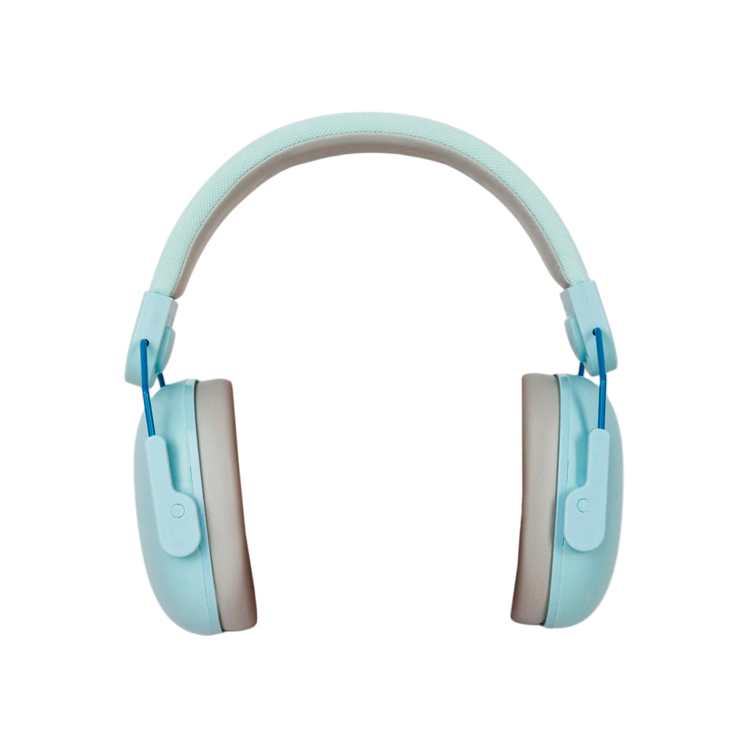 Blue Ear Muffs on a white background