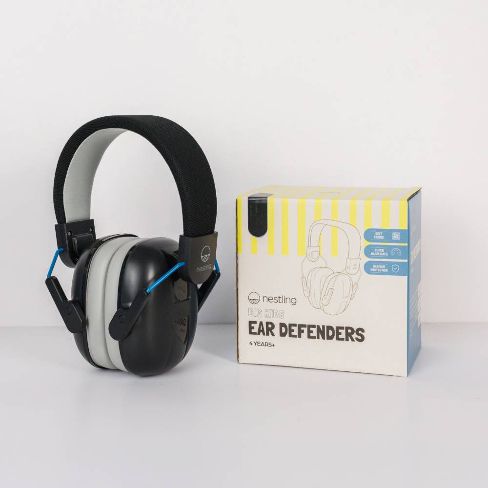 Big Kids Ear Defenders - Black
