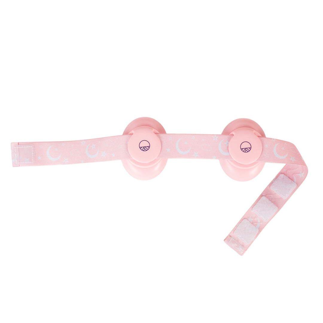 Pink Elastic Band for Ear Muffs on a white background