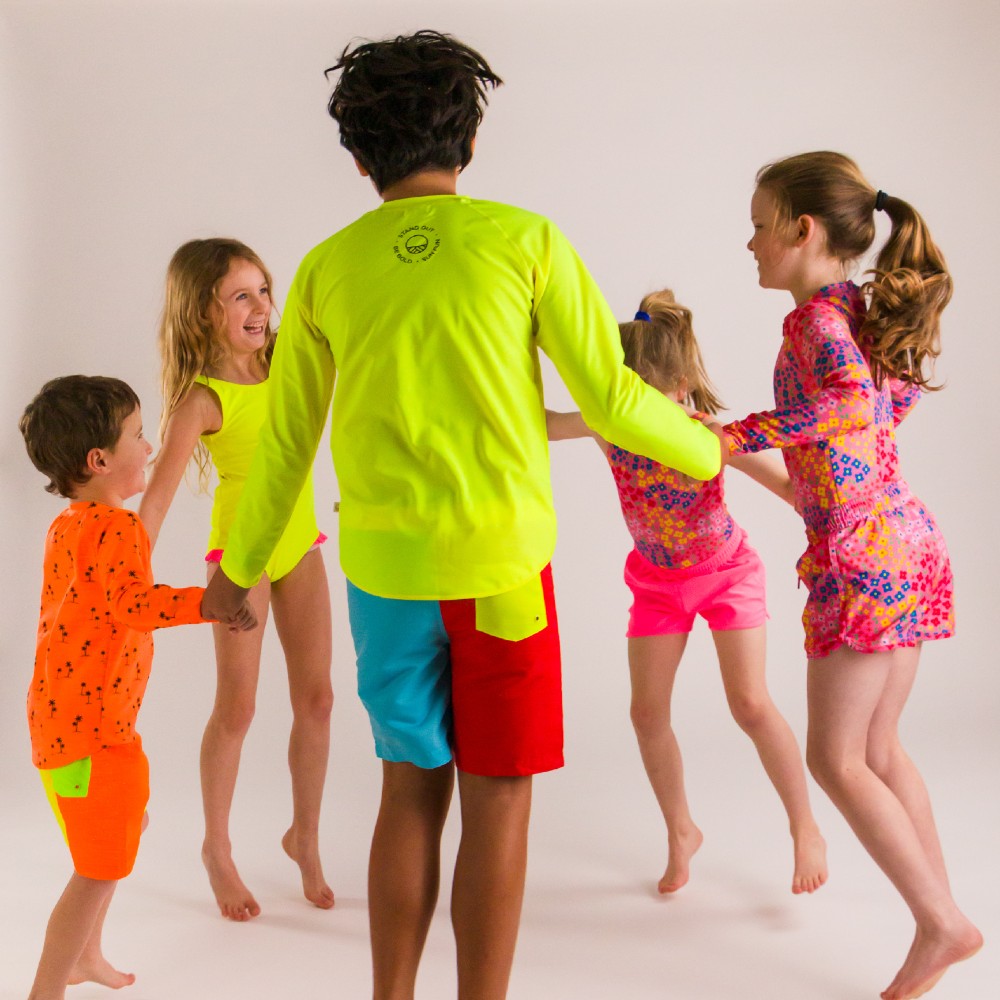 Boardies - Red/Aqua