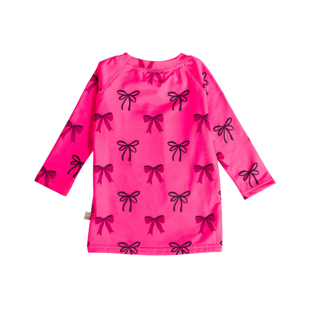 Neon Brushed Rashie - Neon Bows