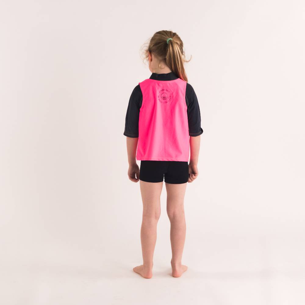 Neon Be Seen Over Vest - Neon Pink