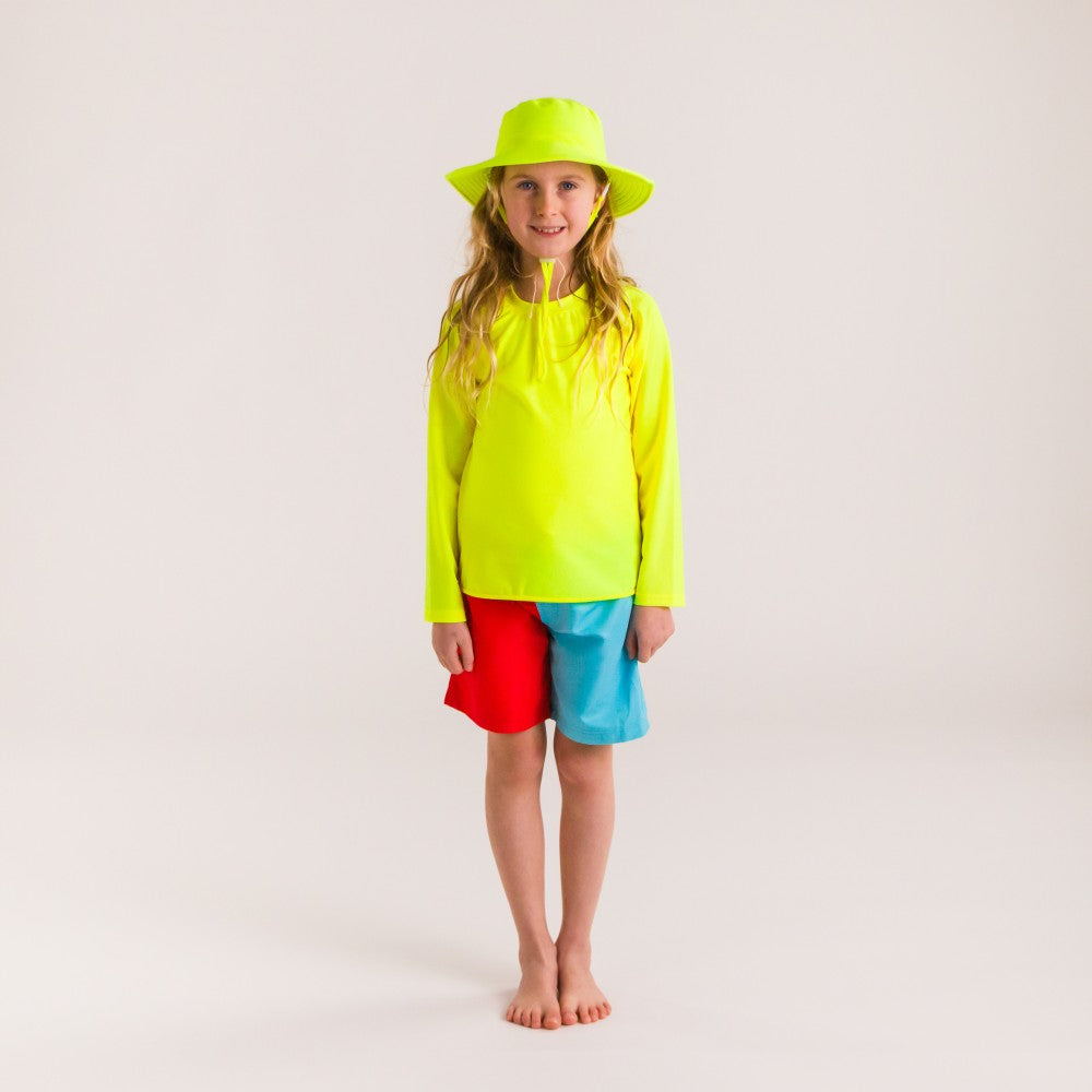 Swim Bucket Hat - Neon Yellow