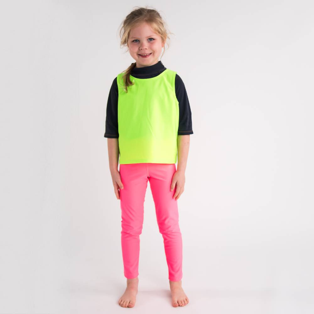 Neon Swim Leggings - Neon Pink