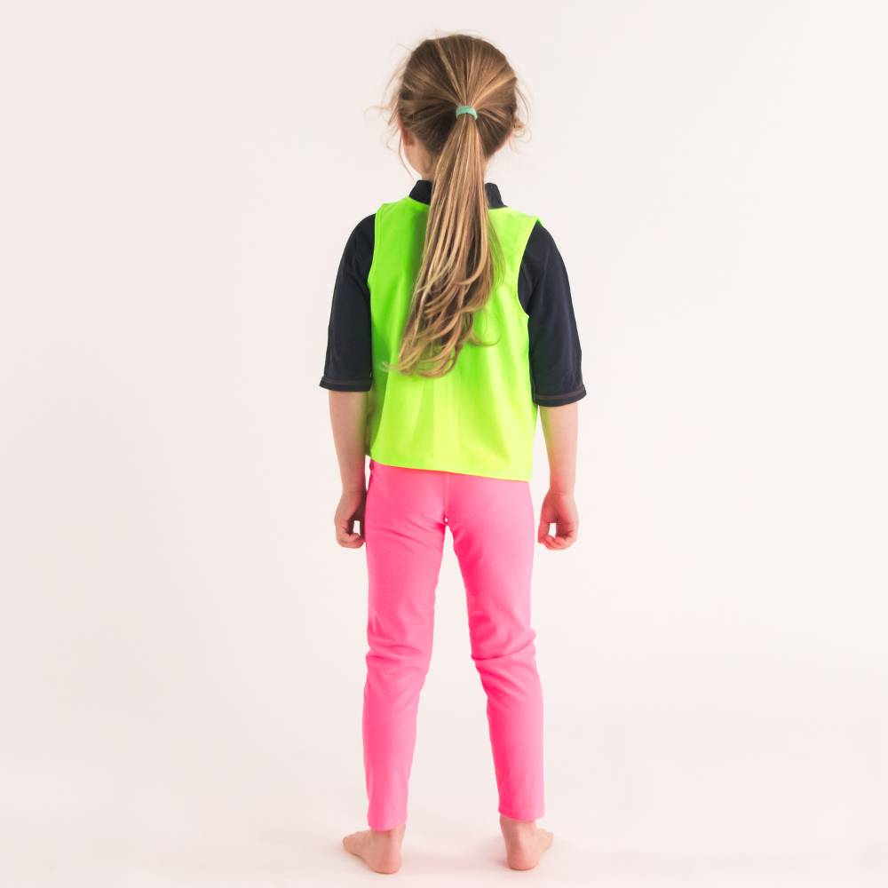 Neon Swim Leggings - Neon Pink