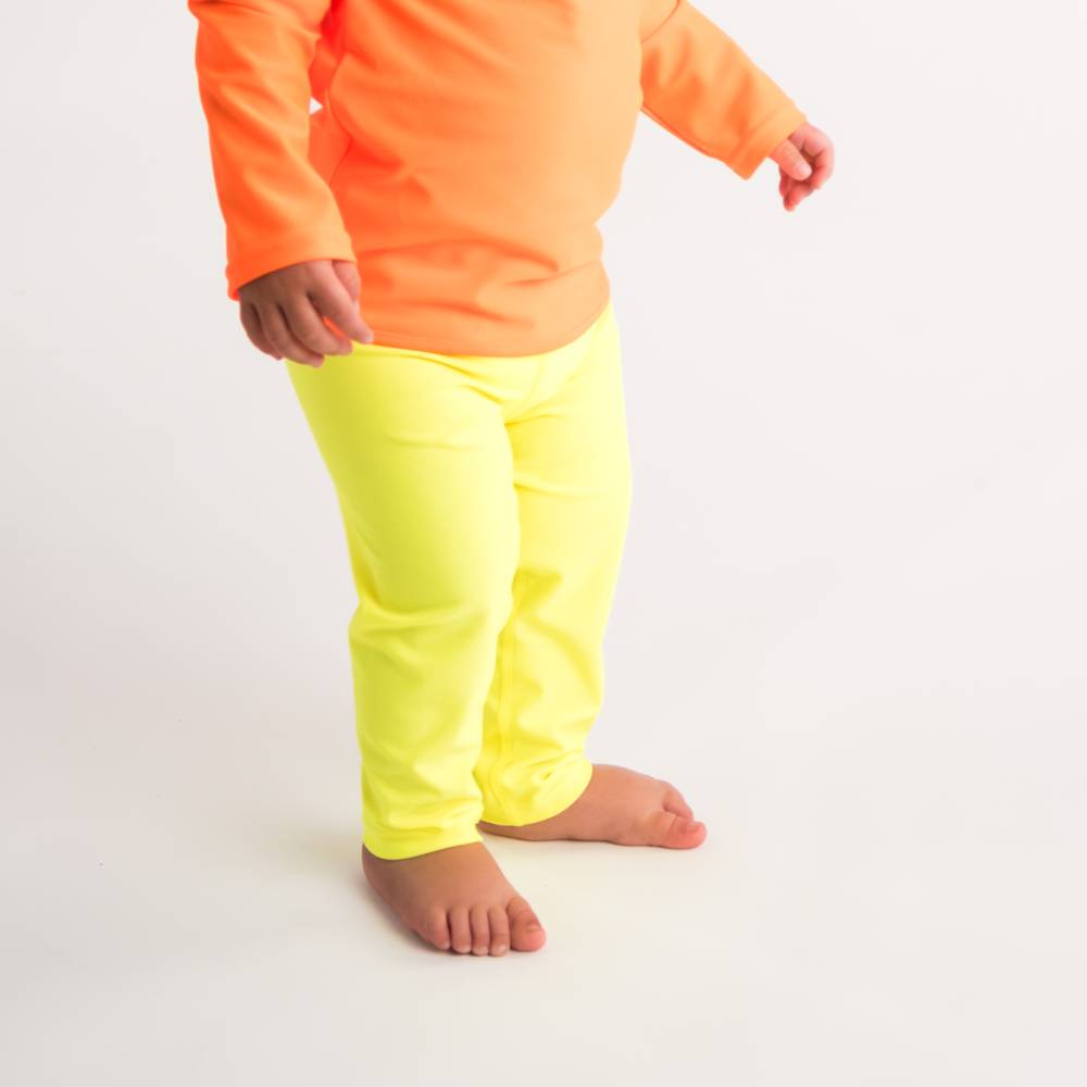 Neon Swim Leggings - Neon Yellow