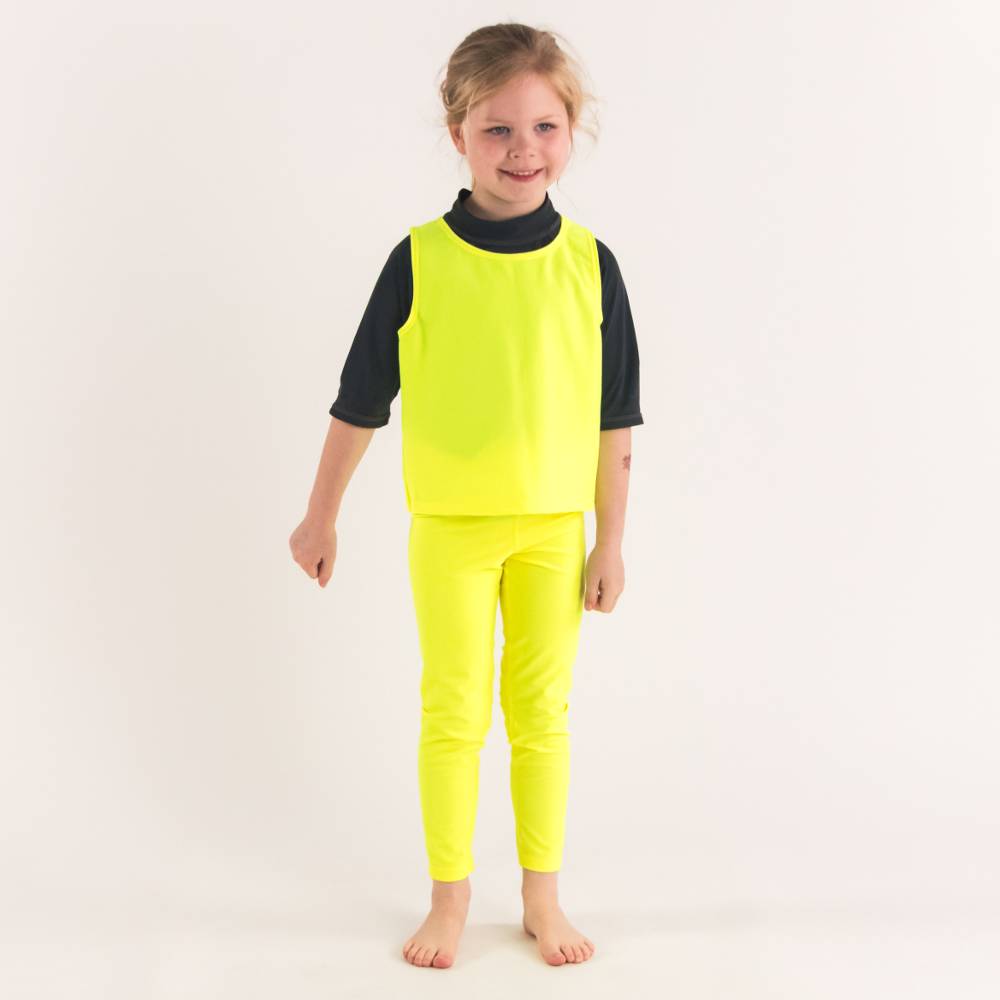 Neon Swim Leggings - Neon Yellow