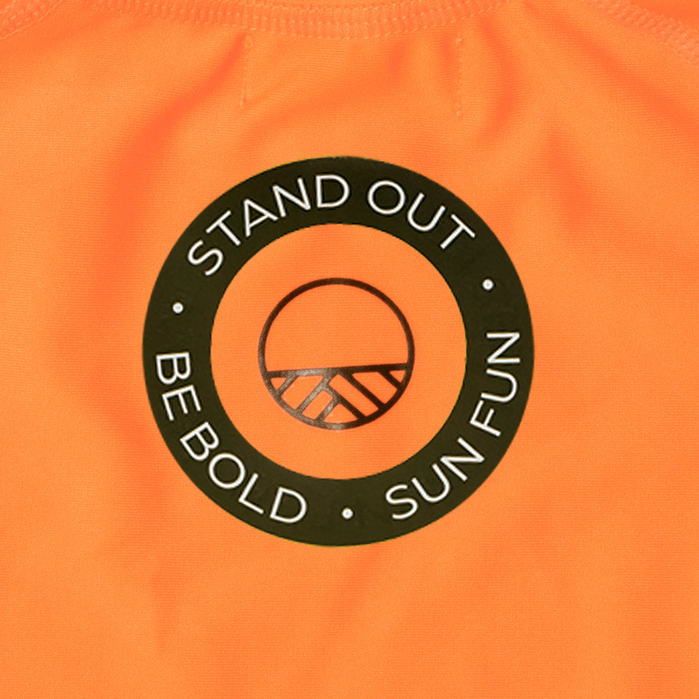 Neon Swim Rash Vest - Neon Orange