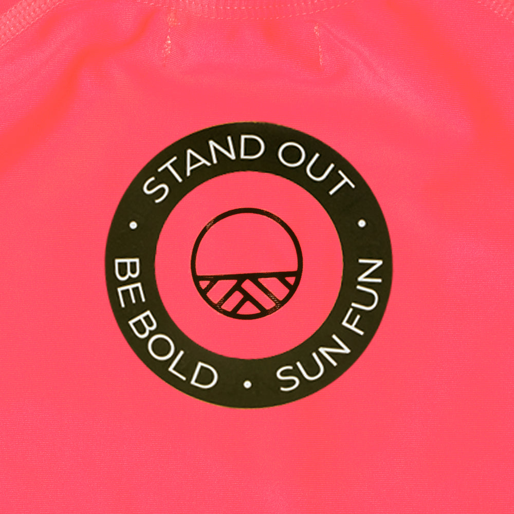 Neon Swim Rash Vest - Neon Pink