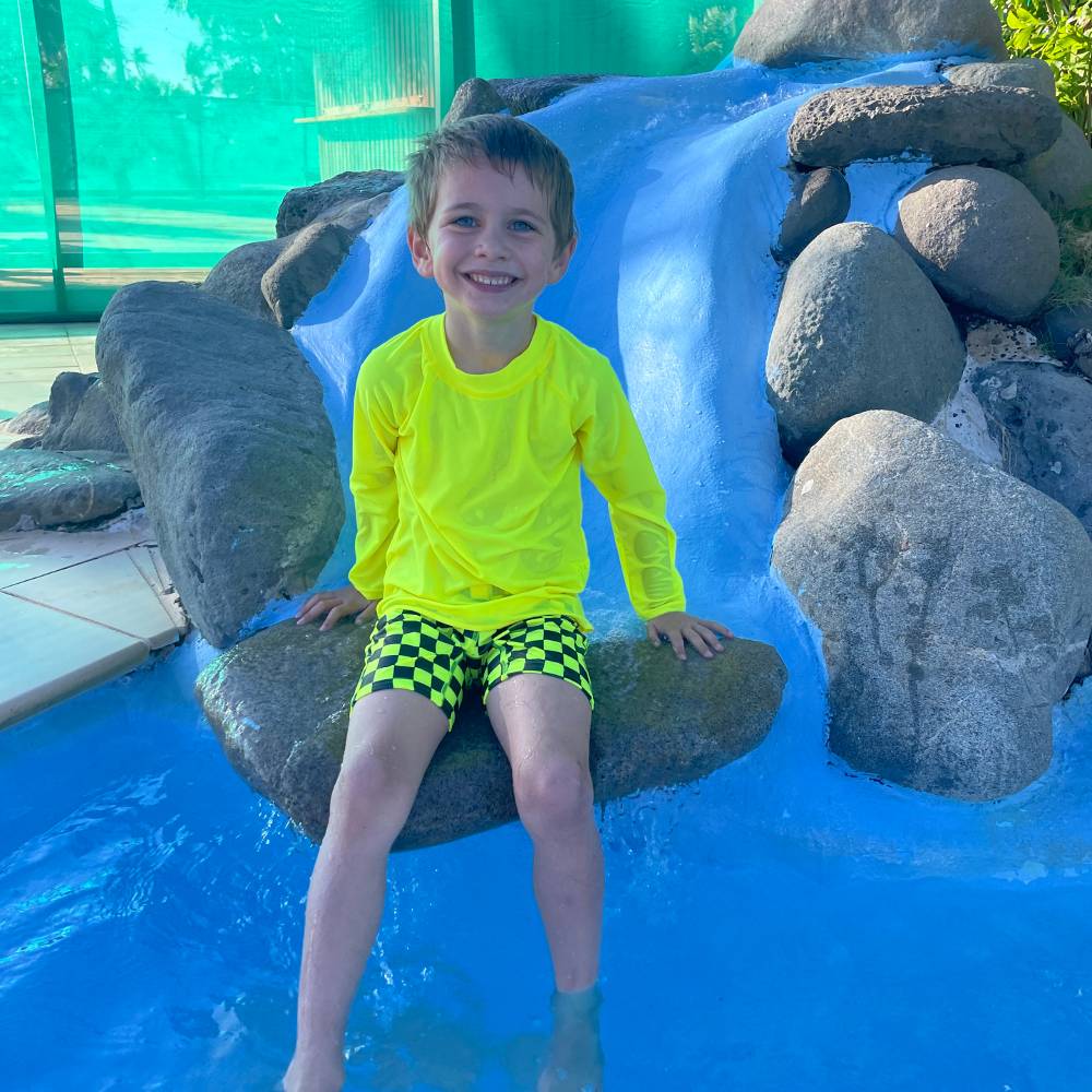 Neon Swim Rash Vest - Neon Yellow