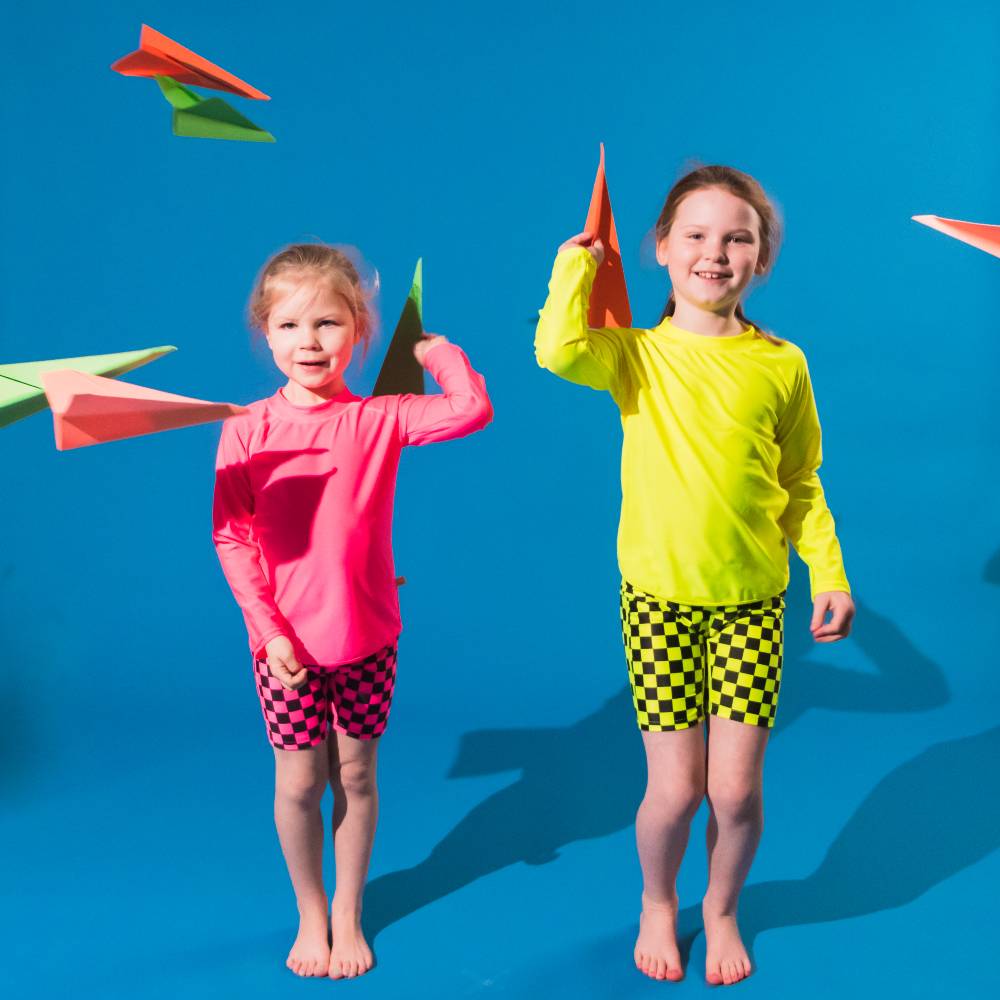Neon Swim Rash Vest - Neon Yellow
