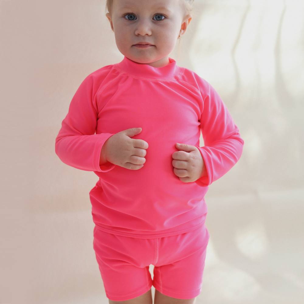 Neon Swim Shorts - Neon Pink