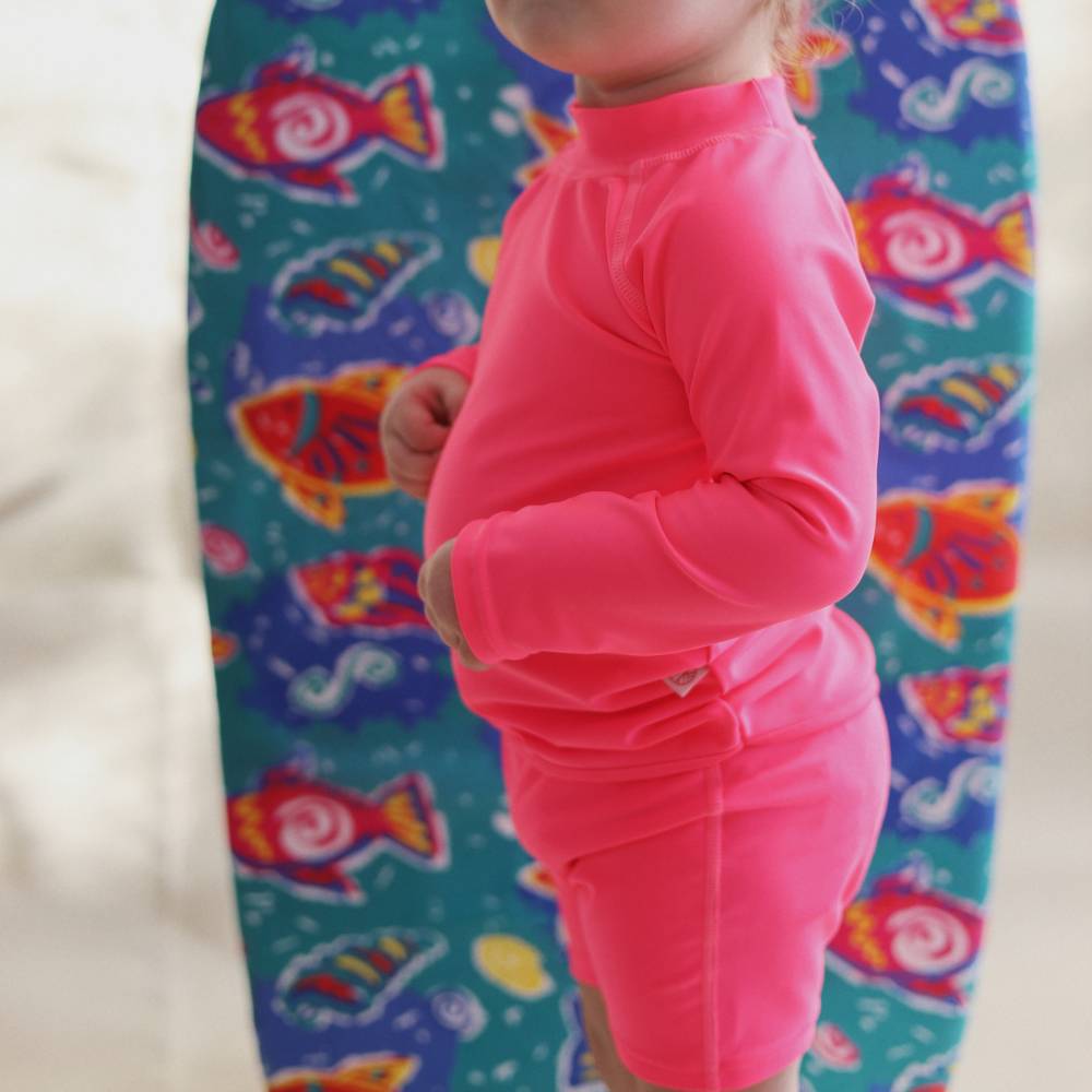 Neon Swim Shorts - Neon Pink