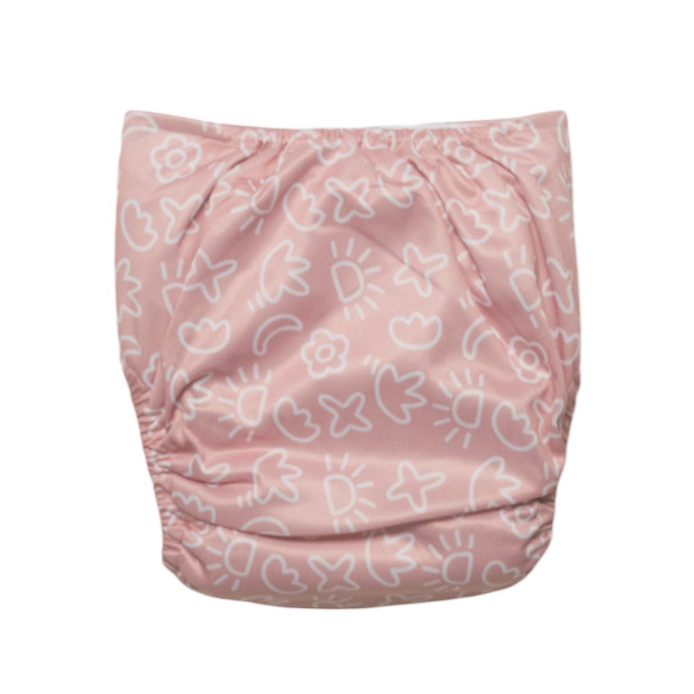 Simple Nappy Complete - Pink Pop Art