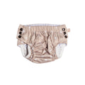 Oat sunshine baby swim nappy with snaps on a white background
