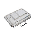 Lunchbox showing open latch on a white background