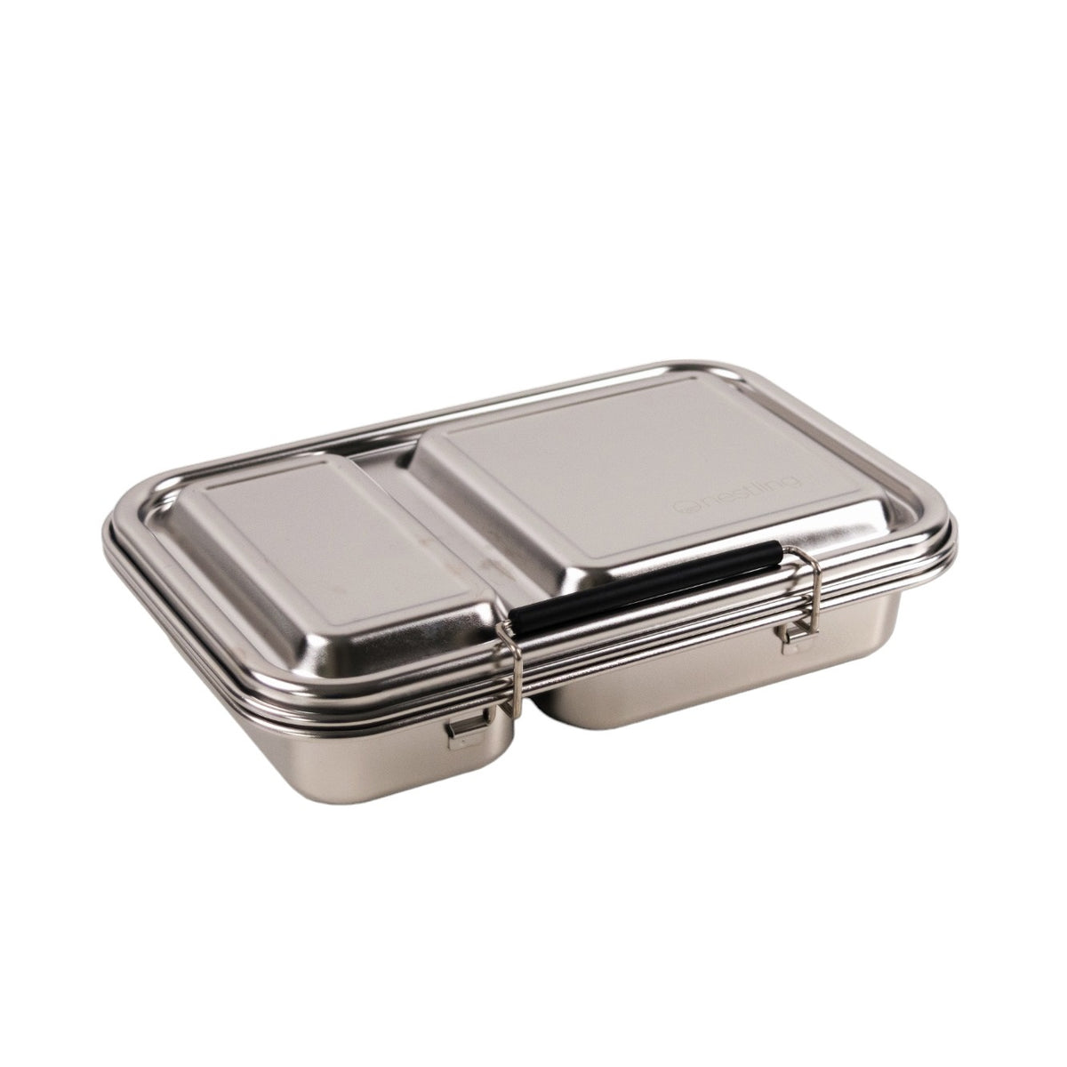 Stainless Steel Duo Bento Box - Clear