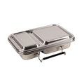Stainless Steel Duo Bento Box - Clear