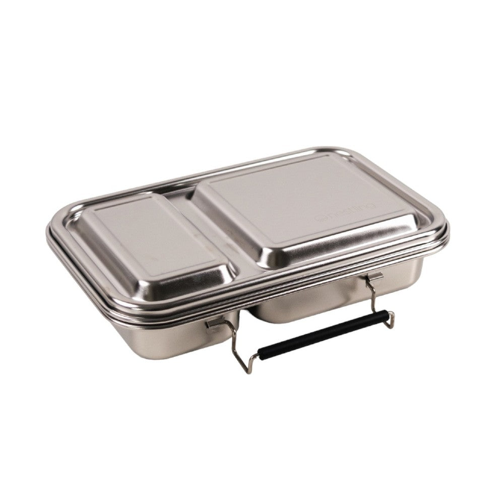 Stainless Steel Duo Bento Box - Clear