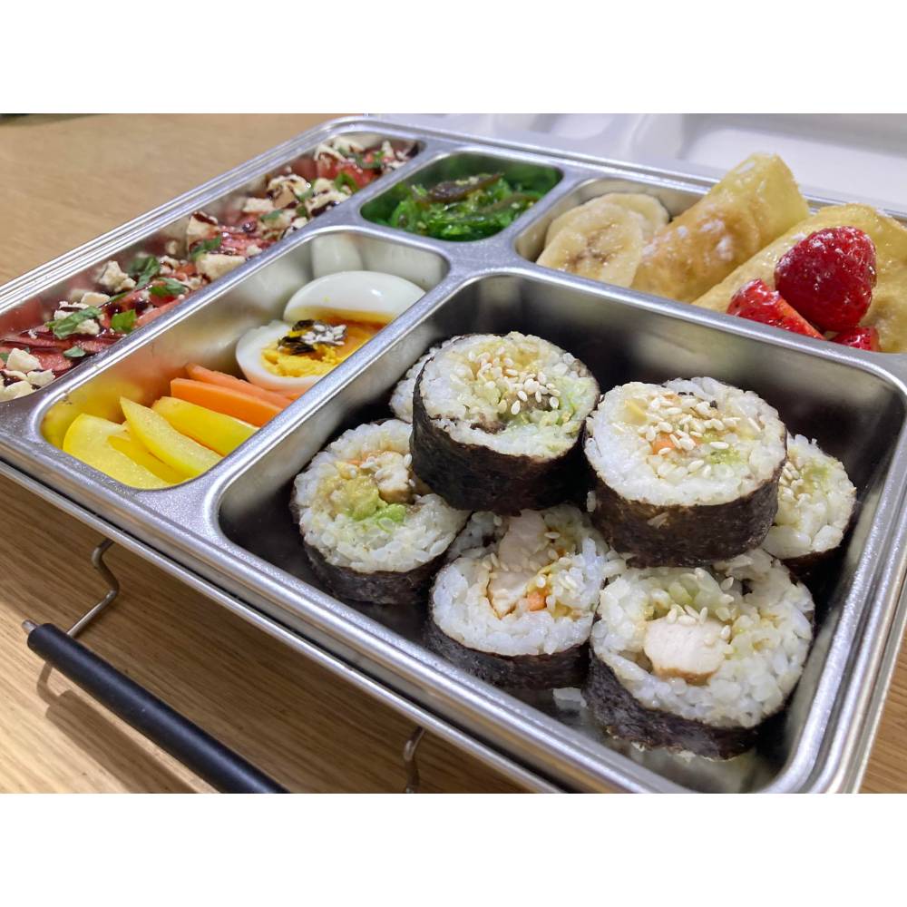 Stainless Steel Jumbo Bento Box - Clear
