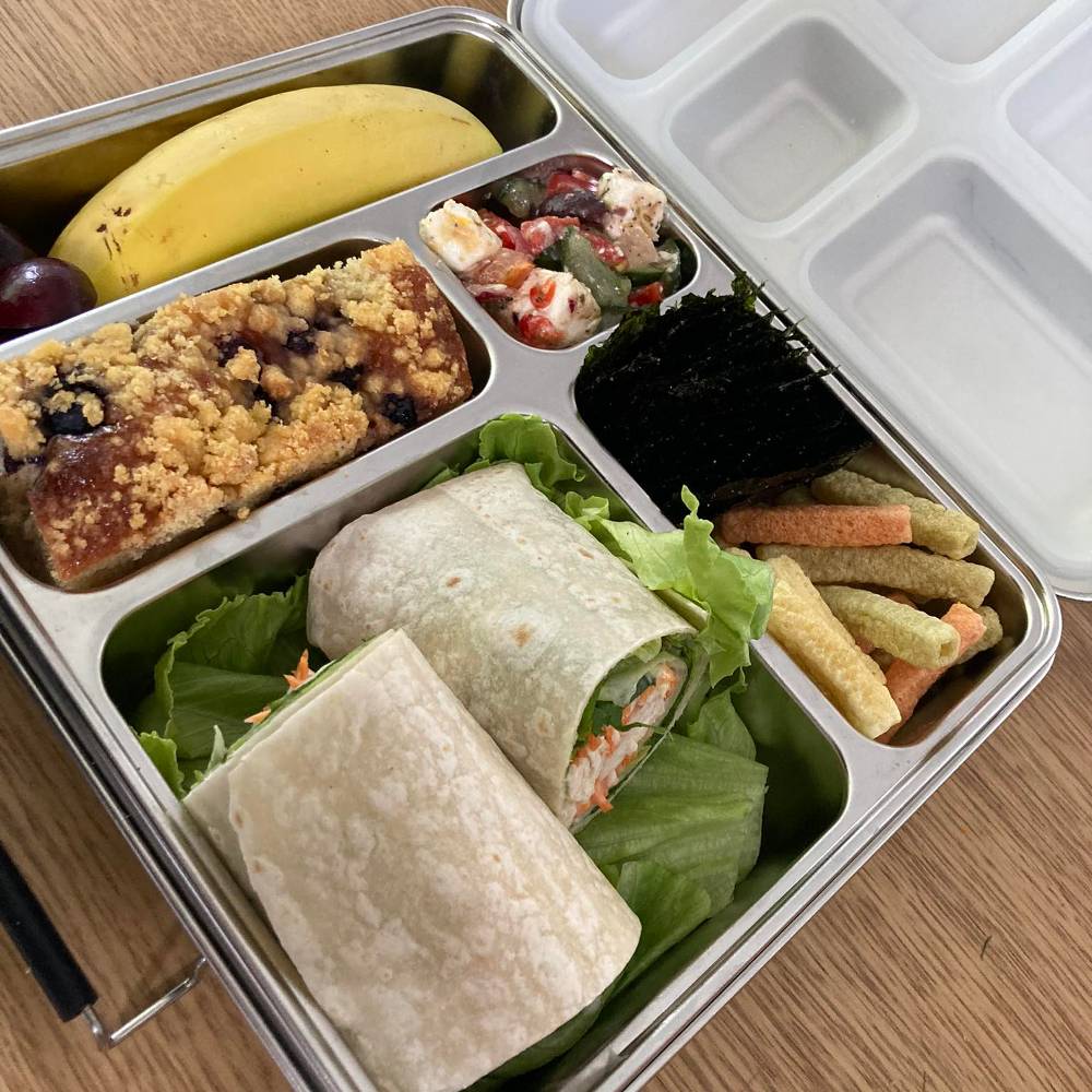 Stainless Steel Jumbo Bento Box - Clear