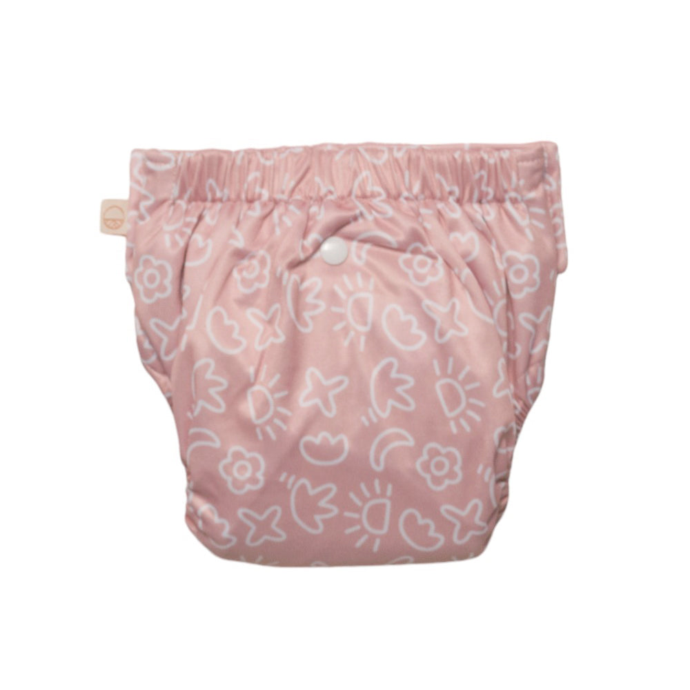 Straight Up Reusable Nappy Pants - Pink Pop Art