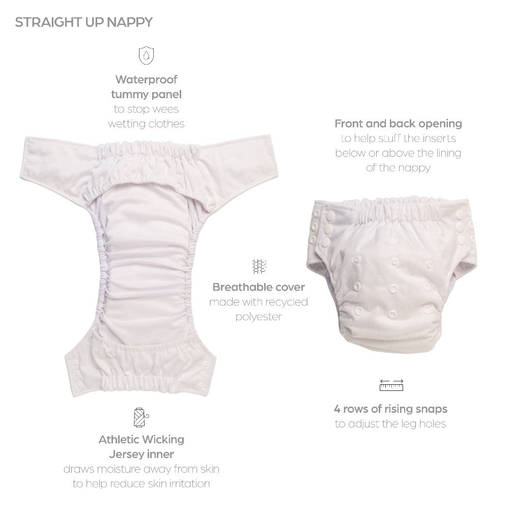 Straight Up Nappy Pants - Dinosaurs