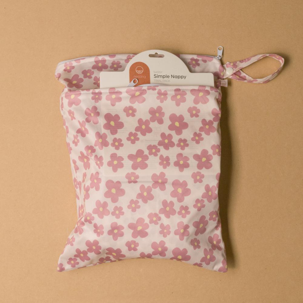 Nappy Trial Pack - Simple Velcro 3pk - Pink