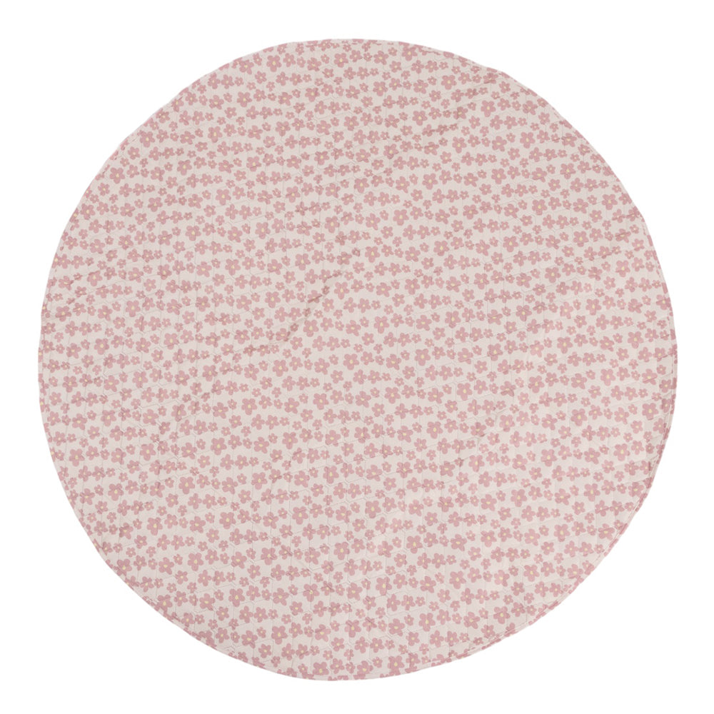 Floral-patterned wet bag with a visible brand tag on a white background
