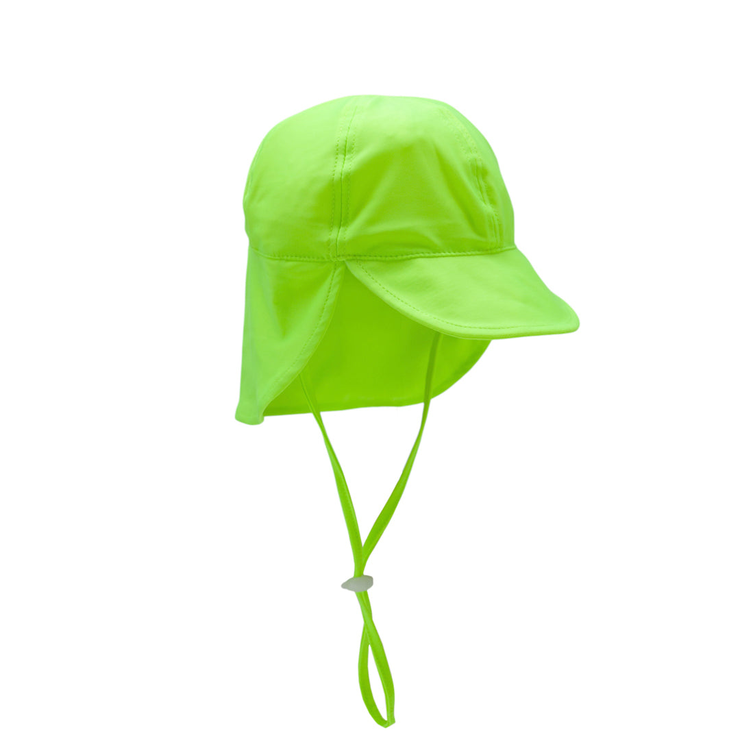 Neon Swim Legionnaire Sun Hat - Neon Green