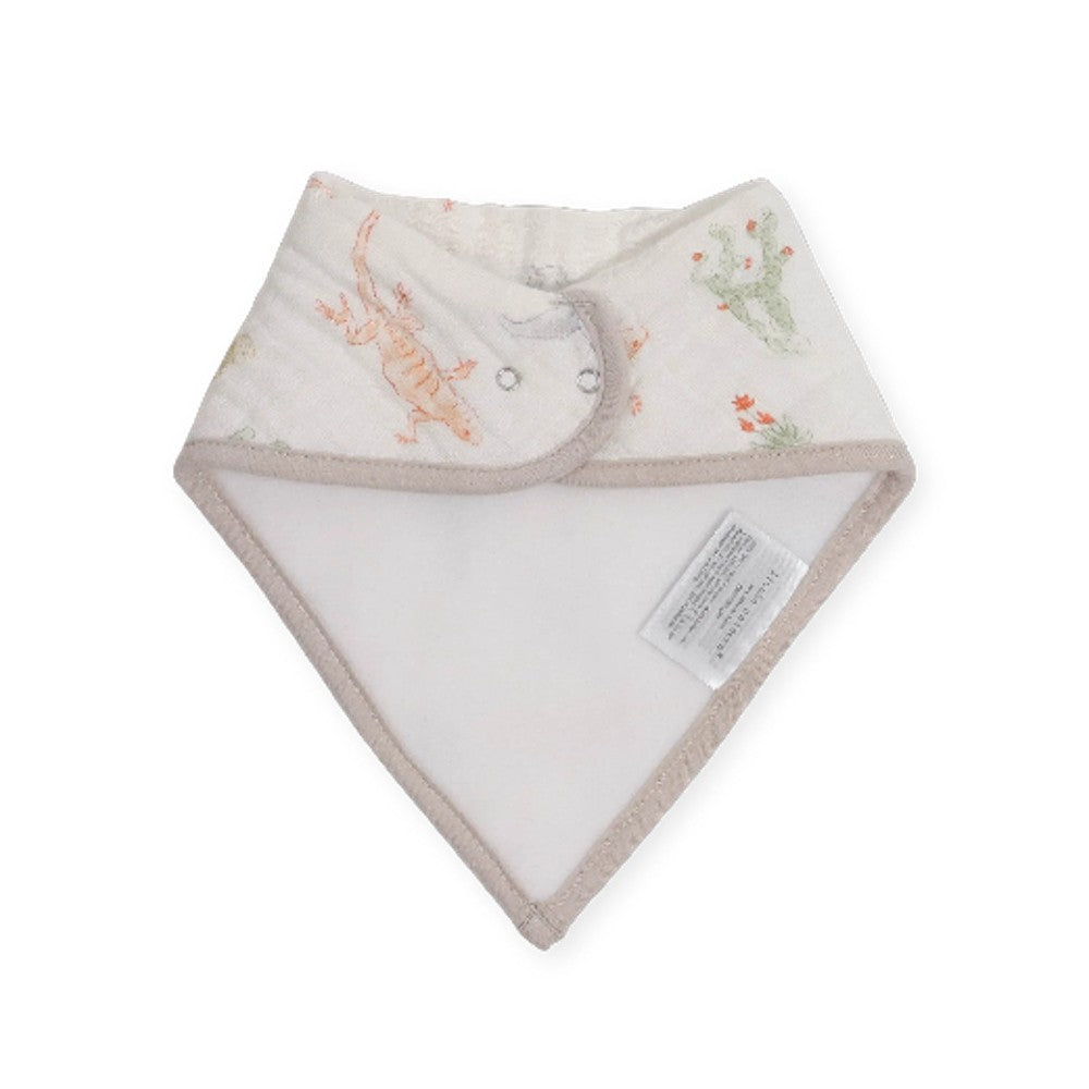 Cotton Muslin Fleece Bandana Bib - 4pk - Adobe Checker