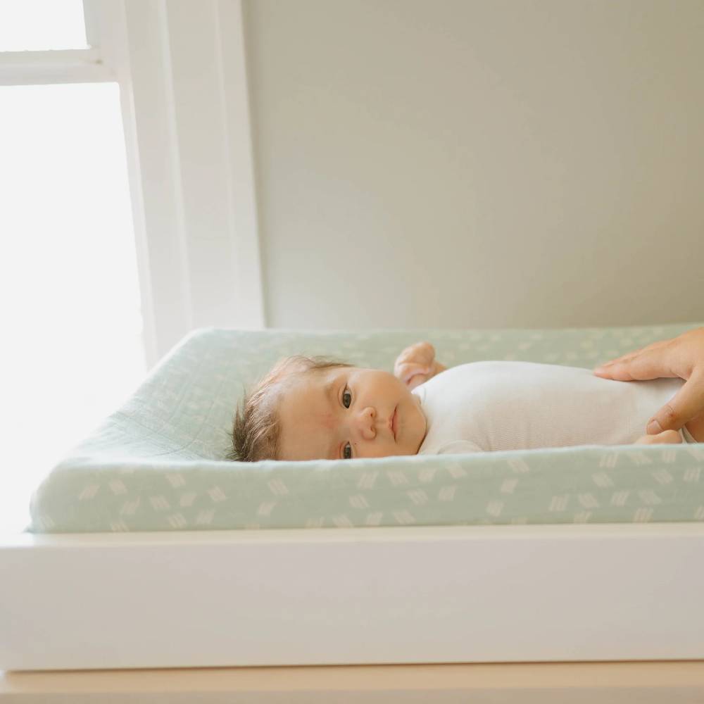 Muslin Changing Pad Cover / Bassinet Sheet - Misty Field