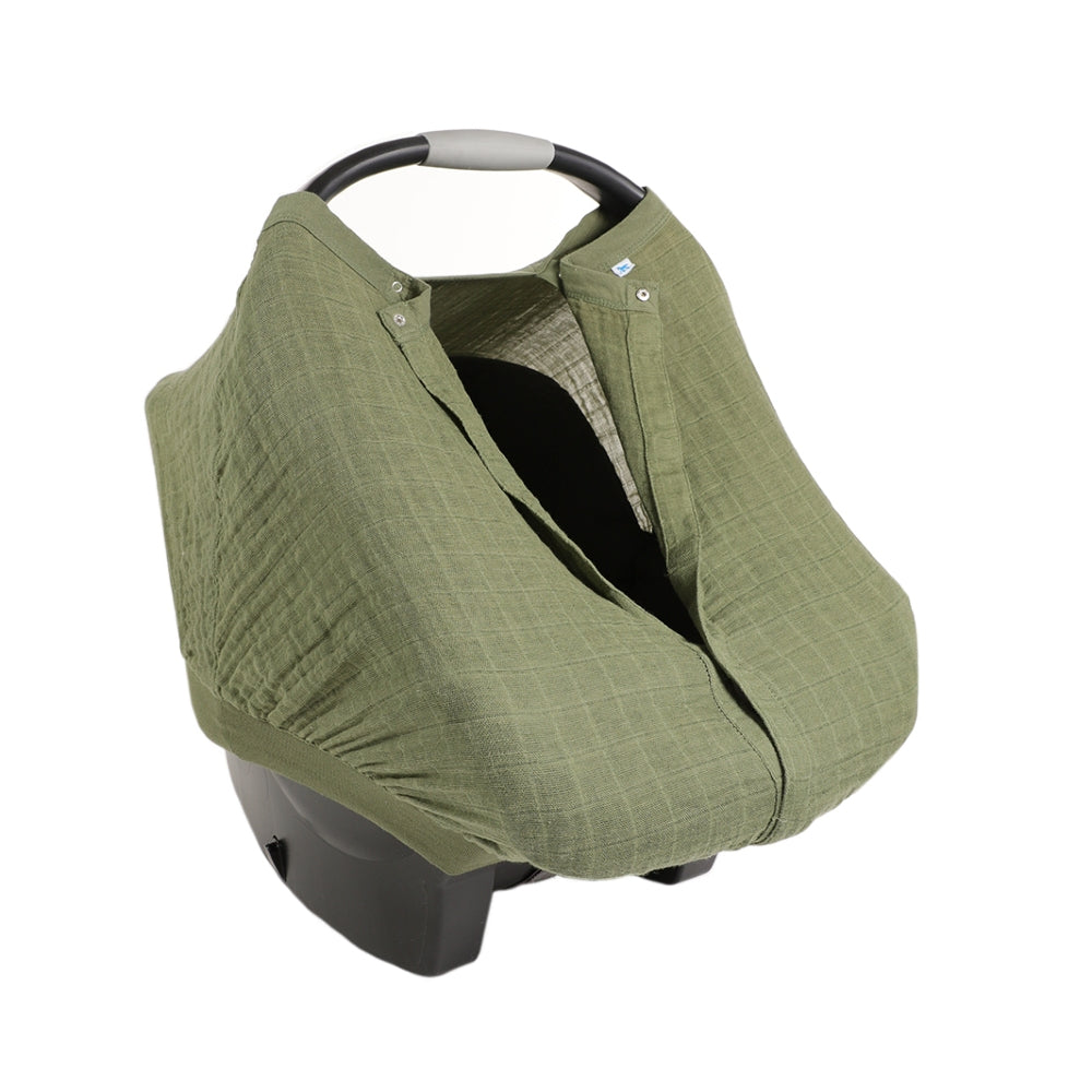 Muslin Baby Capsule Cover - Fern